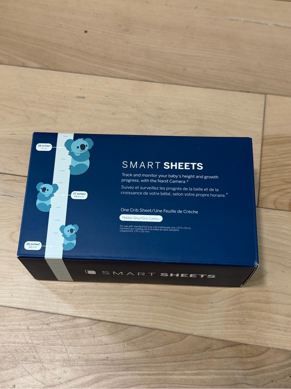NANIT Smart Sheets Crib Sheet - Pebble Gray